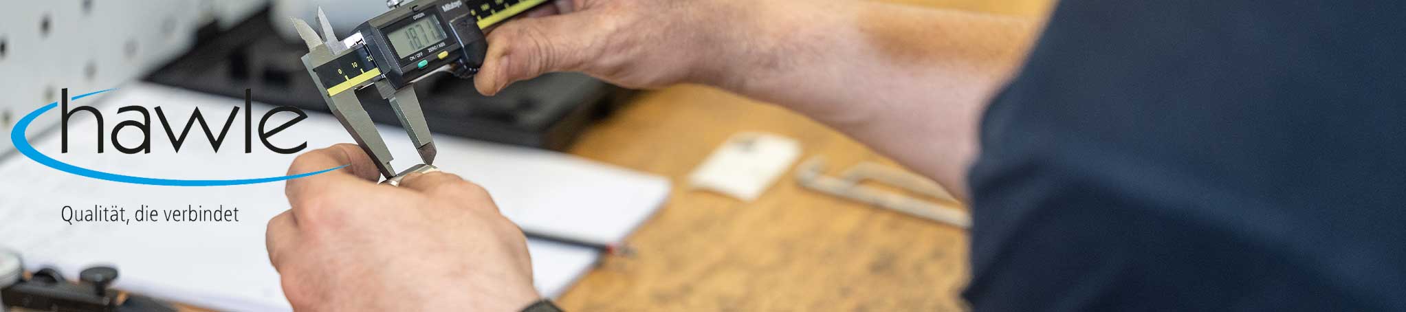 Headerbild Website hawle.ch für "Qualitätsmanagement"