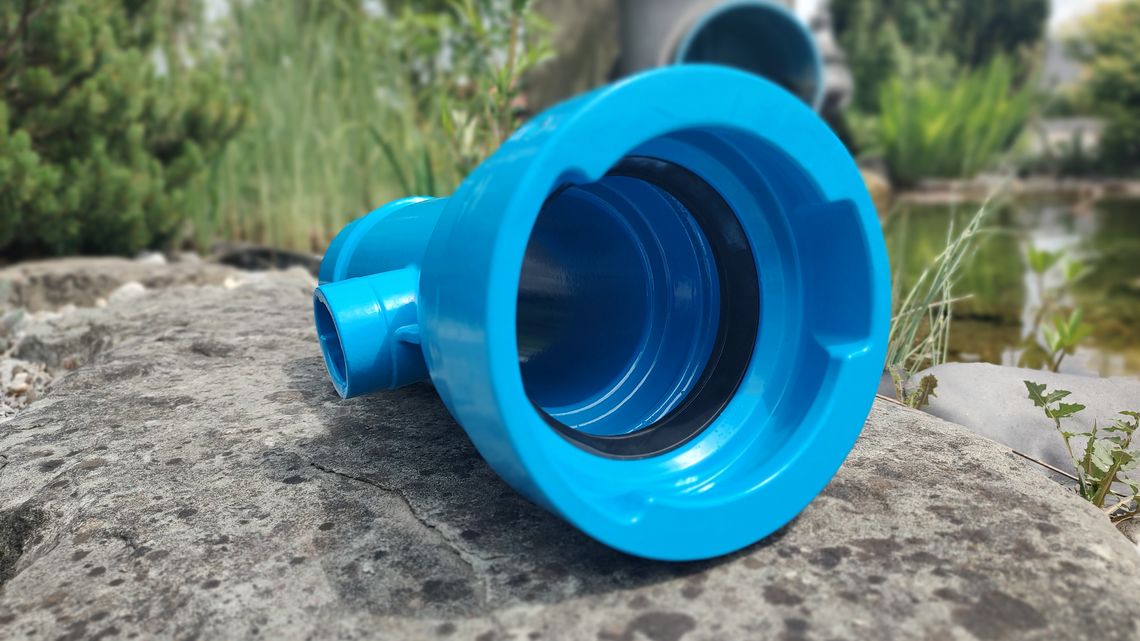 Nouveau dans la gamme : le raccord de branchement BLS® avec sortie ZAK, PN 16 – Article 5414